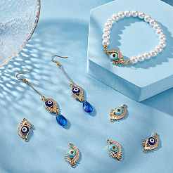 8 шт. 2-цветная стойка с покрытием из настоящего 18-каратного золота&nbsp;ZIRC-BBC0002-03