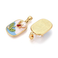 Подвески из нержавеющей стали 304 со стразами&nbsp;STAS-T072-85A-G