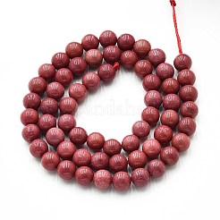 Природного кварца нитей бисера G-N355-6mm-68