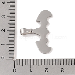 Pendentifs en acier inoxydable 201 anti-ternissement&nbsp;STAS-A094-15P