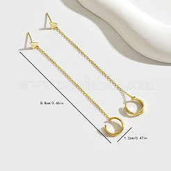 Геометрические треугольные серьги-каффы для женщин GX0732