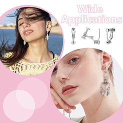 Латунные клипсы серьги KK-ME0001-28