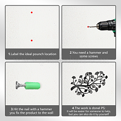 Железные настенные художественные украшения HJEW-WH0067-375