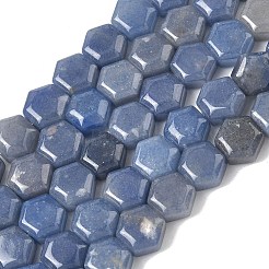 Natürliche blaue Aventurin (gefärbt und erhitzt) Perlenstränge&nbsp;G-G463-A03-10x11mm