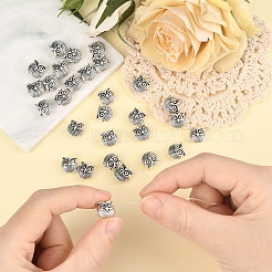 30 шт. бусины из сплава в тибетском стиле&nbsp;TIBEP-YW0002-10