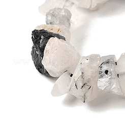 Натуральные турмализированные кварцевые бусинки G-I283-F15