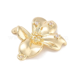 Подвески из латуни с прозрачным фианитом&nbsp;KK-Z061-13G-02