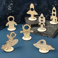 7 стили деревянные ремесленные принадлежности&nbsp;WOOD-CJ0002-29