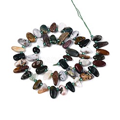 Природного индийского агата бисер нитей&nbsp;G-Z091-A24