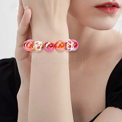 イチゴをテーマにしたミックススタイルのアクリルビーズ  混合図形  レッド  15.9~23x15.9~18x8.5~17.5mm  穴：1.6~3.8mm  60pc&nbsp;MACR-PA0001-55