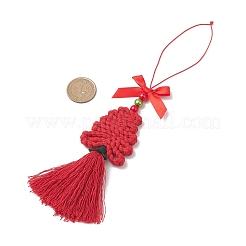 Полиэфирные украшения кисточкой подвесные&nbsp;HJEW-JM04479-01