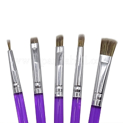 Набор из 5 нейлоновой кисточки для торта&nbsp;AJEW-WH20064-84