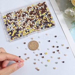 1000 шт. 10-цветные стеклянные бусины с имитацией жемчуга&nbsp;HY-SP0001-01D