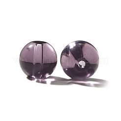 K9ガラス  模造オーストリアクリスタルビーズ  ラウンド  パープル  7.5x8mm  穴：1.4mm&nbsp;GLAA-R004-02A