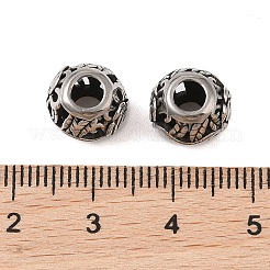 Европейские бусины из нержавеющей стали 304 STAS-N106-02AS