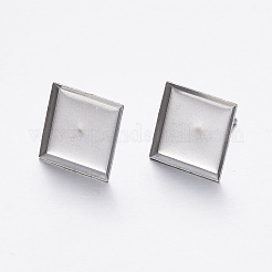 Фурнитура для сережек-гвоздиков из нержавеющей стали марки 304 STAS-P198-22