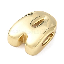 Латунные бусины с инициалами&nbsp;KK-B167-27G-01A