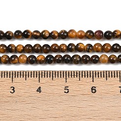 Природных тигровый глаз бисер нитей G-S259-21-3mm