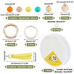 DIY Perlen Schlüsselanhänger Armband Bastelset&nbsp;DIY-CA0004-43