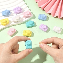 12шт 6 цвета непрозрачные акриловые бусины&nbsp;MACR-YW0004-66