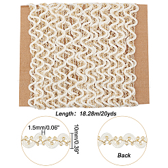 Bordure en dentelle polyester métallisée bicolore&nbsp;OCOR-PH0001-92B