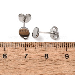 Фурнитура для сережек-гвоздиков из нержавеющей стали марки 304&nbsp;X-STAS-R063-38