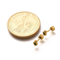 Серьги-гвоздики из нержавеющей стали 304 с ионным покрытием (IP) в форме моркови&nbsp;EJEW-A118-20G-01