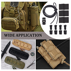 Gummiband mit Nationalflagge. Multifunktionales taktisches Outdoor-Westen-Rucksackzubehör&nbsp;AJEW-OC0014-97C