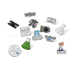 12 spilla smaltata con formula matematica in 12 stili&nbsp;JEWB-CD0001-03