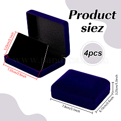 Пластиковая обложка с бархатными упаковочными коробками для брошей&nbsp;VBOX-WH0012-05A