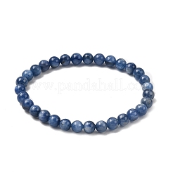 Натуральный кианит бусины эластичные браслеты для мужчин и женщин BJEW-JB12283