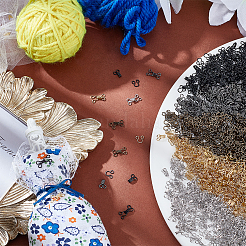 200 набор 5-х цветных латунных крючков и петель для одежды KK-NB0003-09