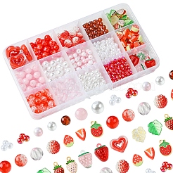 Акриловые бусины с АБС-пластиком&nbsp;DIY-FS0007-55