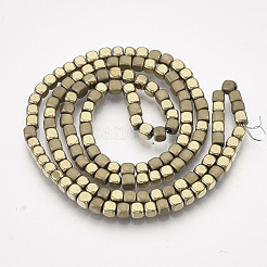 Chapelets de perles en hématite synthétique sans magnétique&nbsp;X-G-Q467-11I