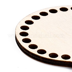 Дно деревянных мешков в форме сердца AJEW-P086-12