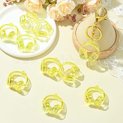 Placage uv pendentifs acryliques transparents&nbsp;TACR-FZC0002-001A