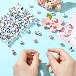 120шт 12 цвета фарфоровые бусины ручной работы PORC-SC0001-19