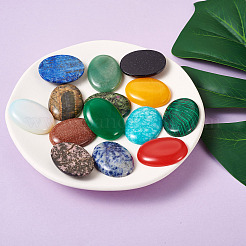 14 шт. 14 стиля смешанных кабошонов из драгоценных камней G-FW0001-06