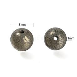 Perline rotonde in pirite naturale da 100 pz 8 mm&nbsp;DIY-LS0002-55