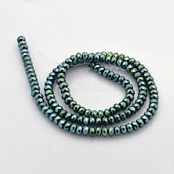 Electroplate non magnetici ematite sintetico fili di perline&nbsp;G-J208D-06