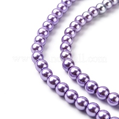 Экологически чистые стеклянные жемчужные бусины класса А&nbsp;HY-J002-6mm-HX094