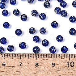 Picasso Backfarbe Glas Saatperlen Perlen&nbsp;SEED-N007-35I