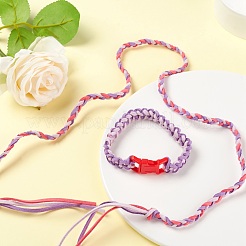 Cordon en simili daim 5 brins 5 couleurs&nbsp;LW-FS0001-01A