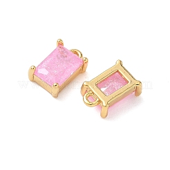 Латунные подвески из измельченного льда с кубическим цирконием&nbsp;KK-D024-25A-G