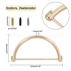 6 комплект ручек для сумок из цинкового сплава FIND-CA0002-48
