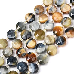 Природных тигровый глаз бисер нитей G-F812-C09-01A