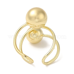 Кольцо из латуни с открытой манжетой RJEW-Q778-50G