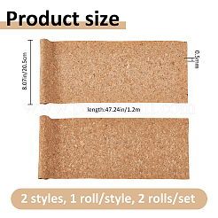 2ロール2スタイルのPUレザー生地  ハンドバッグ  ソフトバッグ  ソファアクセサリー  桃パフ  1200x205mm  1ロール/スタイル&nbsp;DIY-FH0010-90A