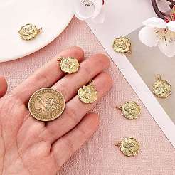 10 Stück Messinganhänger&nbsp;ZIRC-SZ0004-40