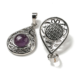 Подвески из натурального аметиста  G-Q158-05P-12